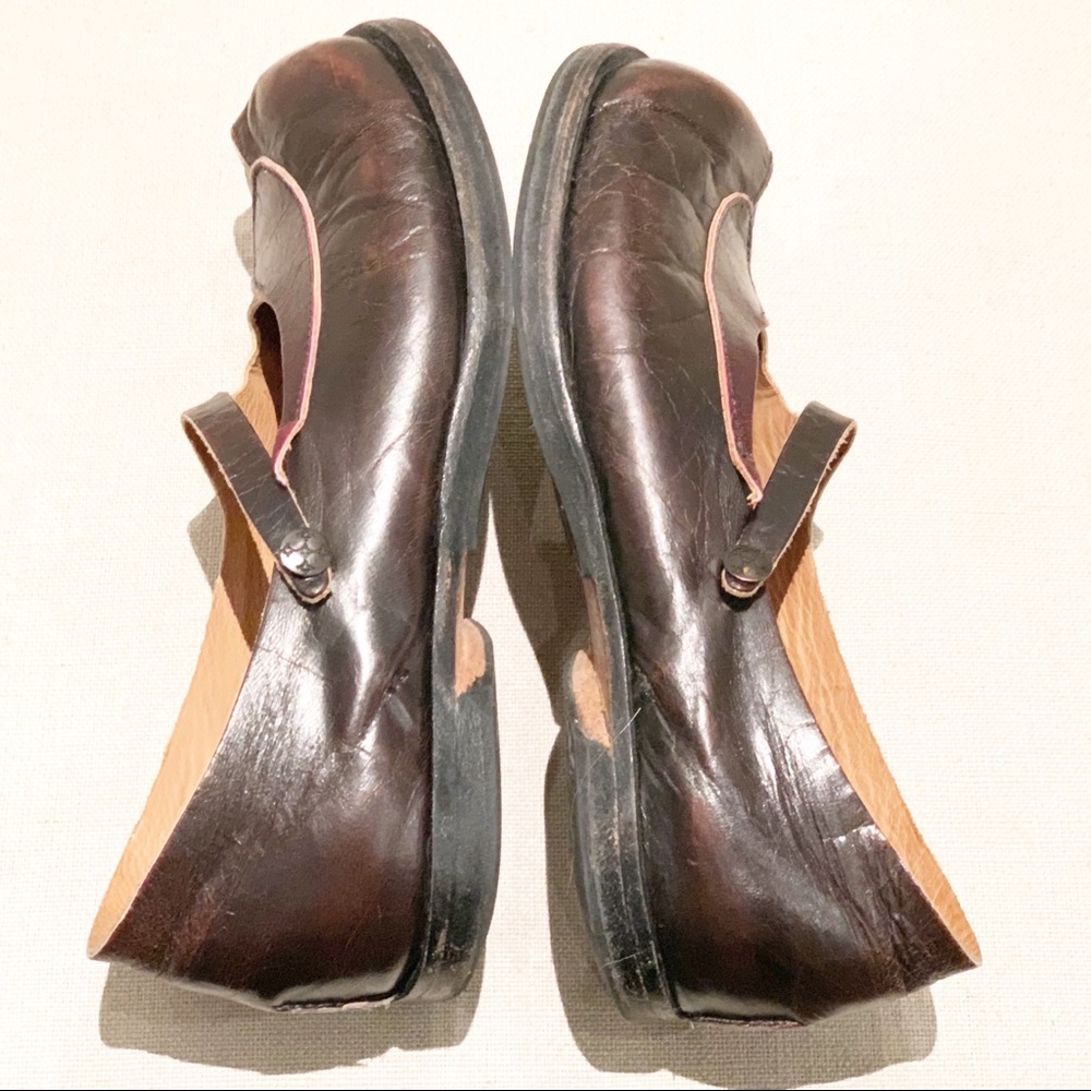 Cydwoq “Carry” Brown Leather Mary Janes size 37.5 - Picture 7 of 9